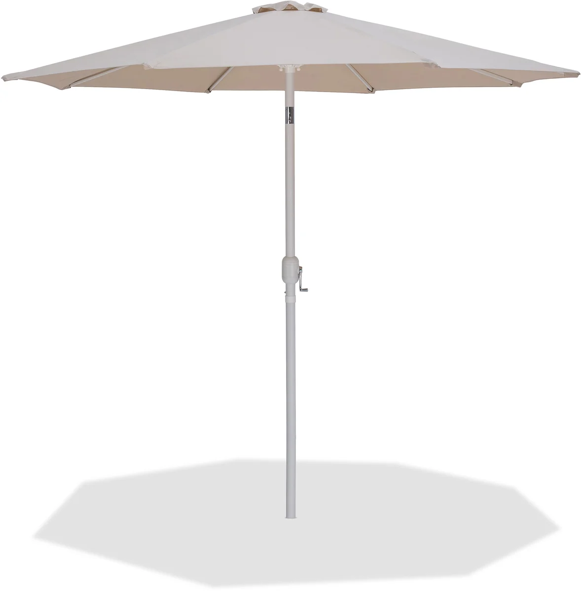 Fiji - Patio Umbrella With White Pole - Beige