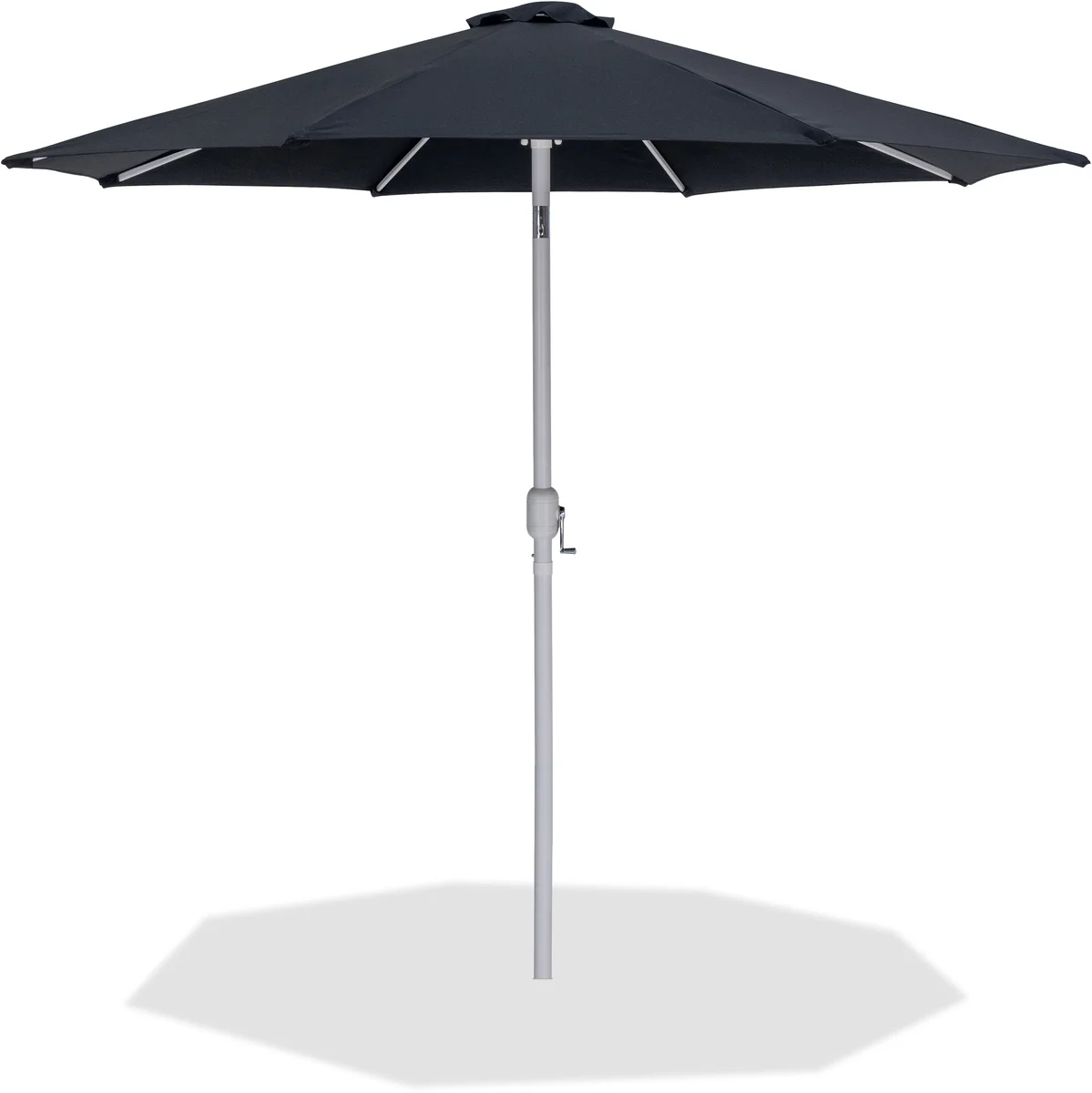 Fiji - Patio Umbrella With White Pole - Black