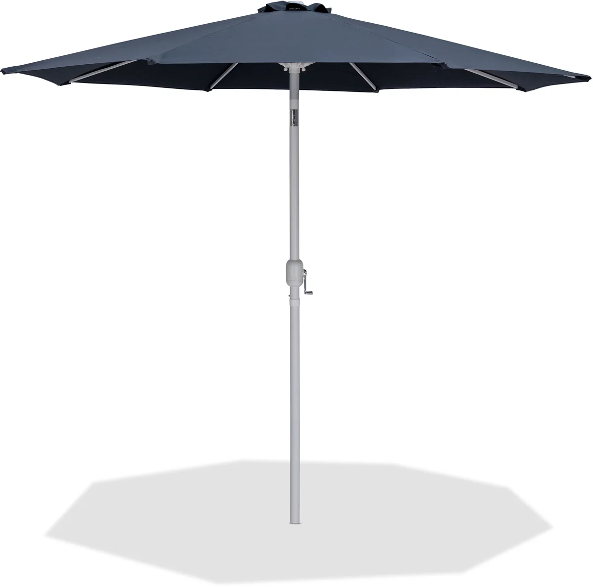 Fiji - Patio Umbrella With White Pole - Gray