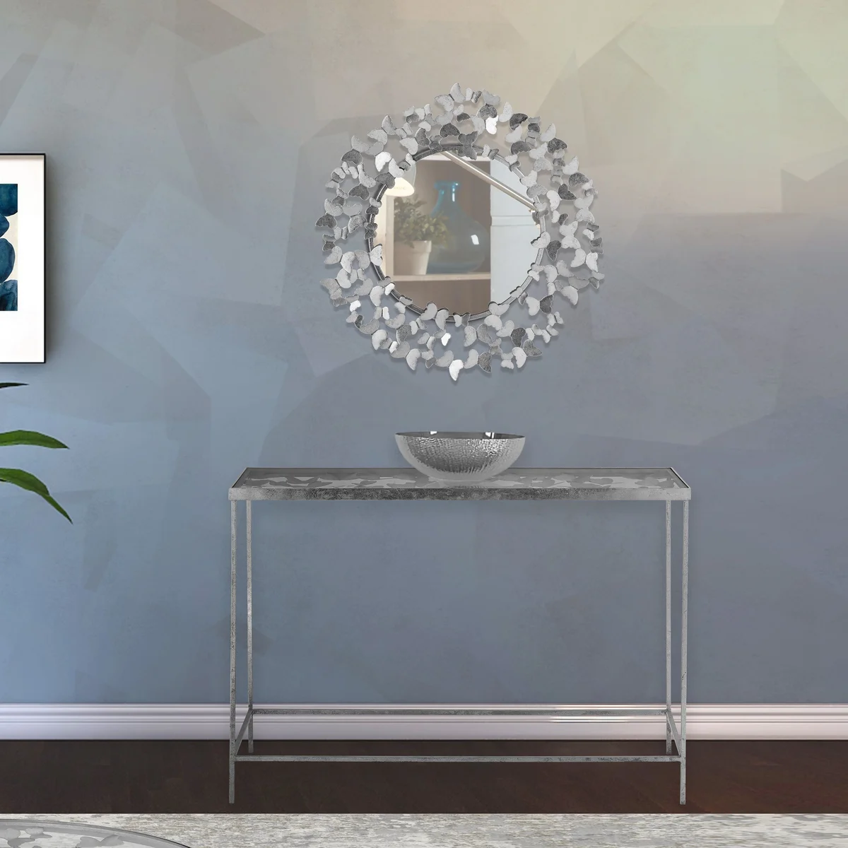 Butterfly - Console Table - Silver - View 2