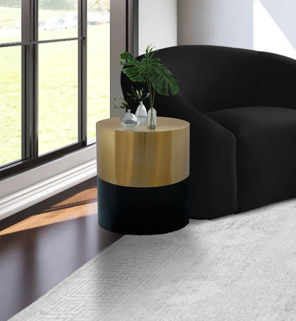 Sun - End Table - Black - View 2