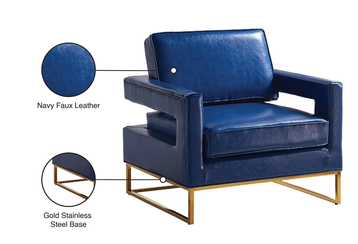 Amelia - Accent Chair - Navy