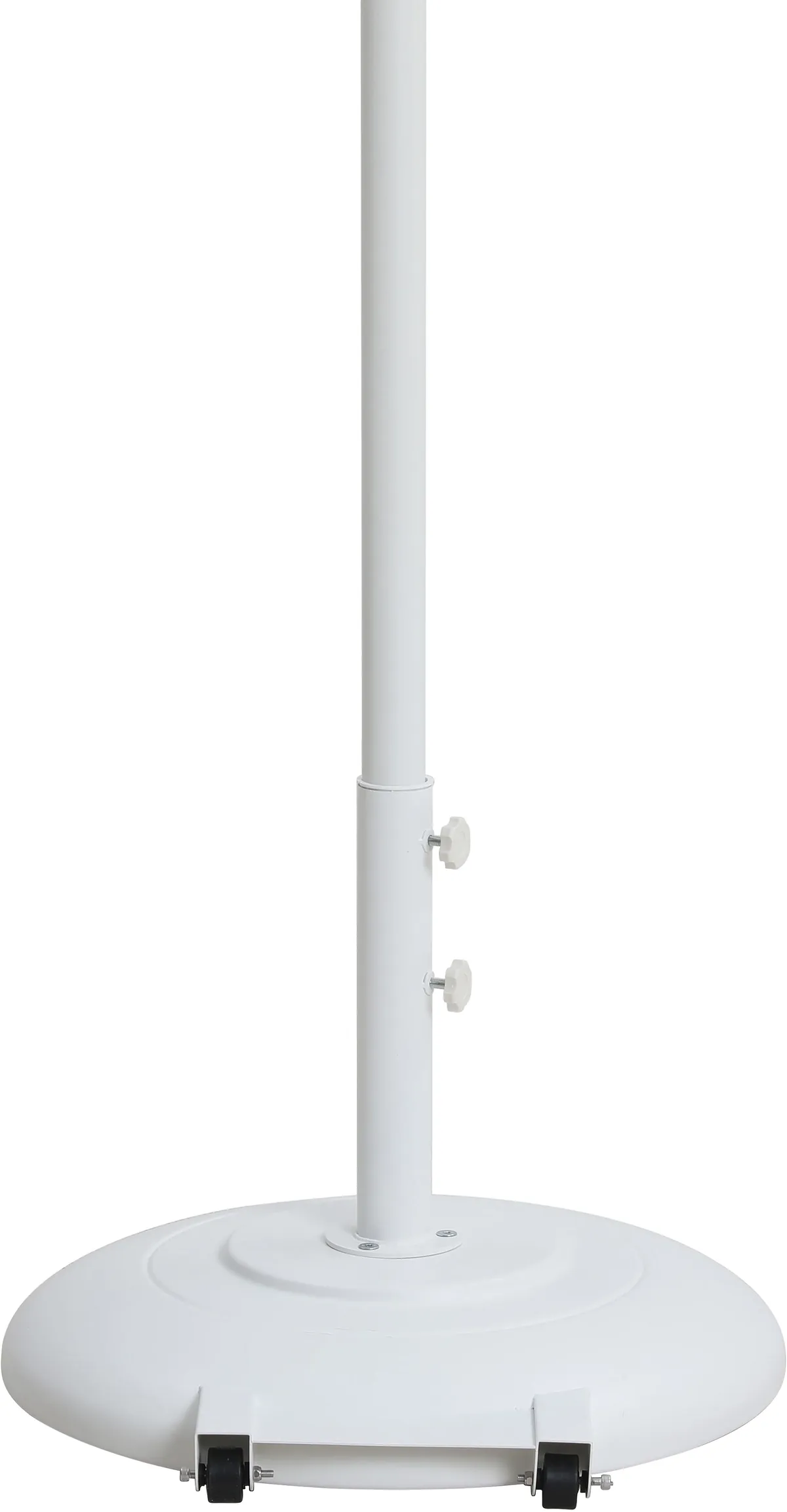 Amalfi - With Cream Piping Aluminum Patio Umbrella With White Base / White Pole - Navy