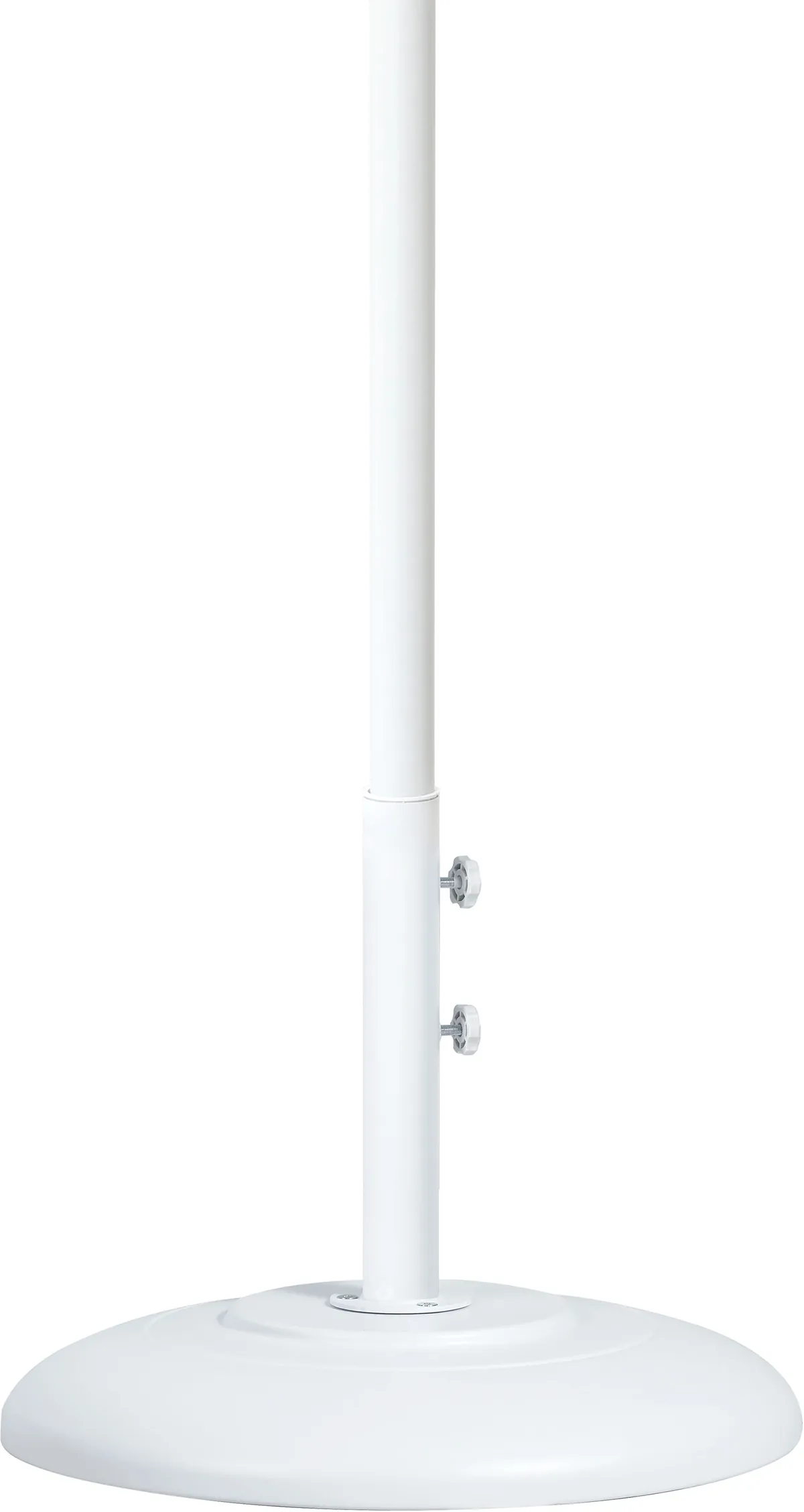 Amalfi - With Cream Piping Aluminum Patio Umbrella With White Base / White Pole - Navy - View 2