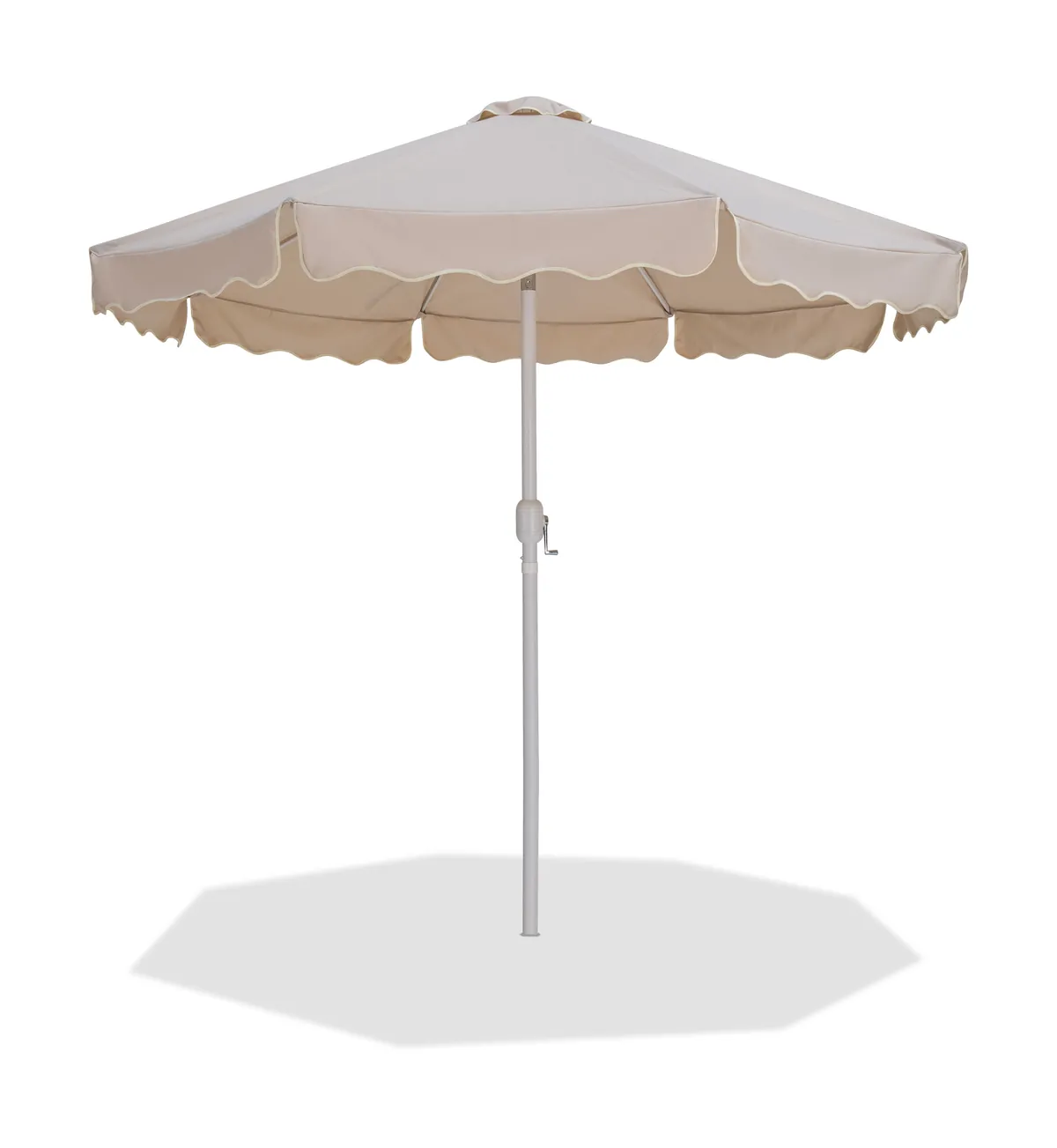 Amalfi - Patio Umbrella With White Pole - Beige