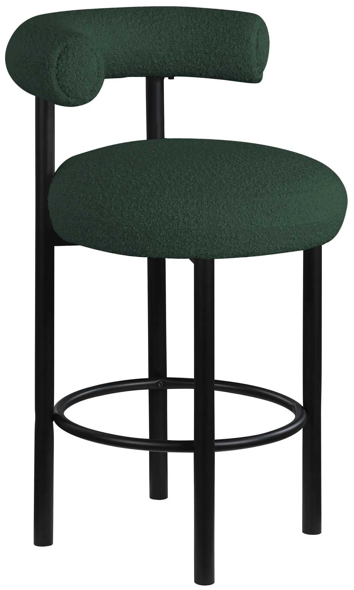 Bordeaux - Stool With Black Legs (Set of 2) - Green