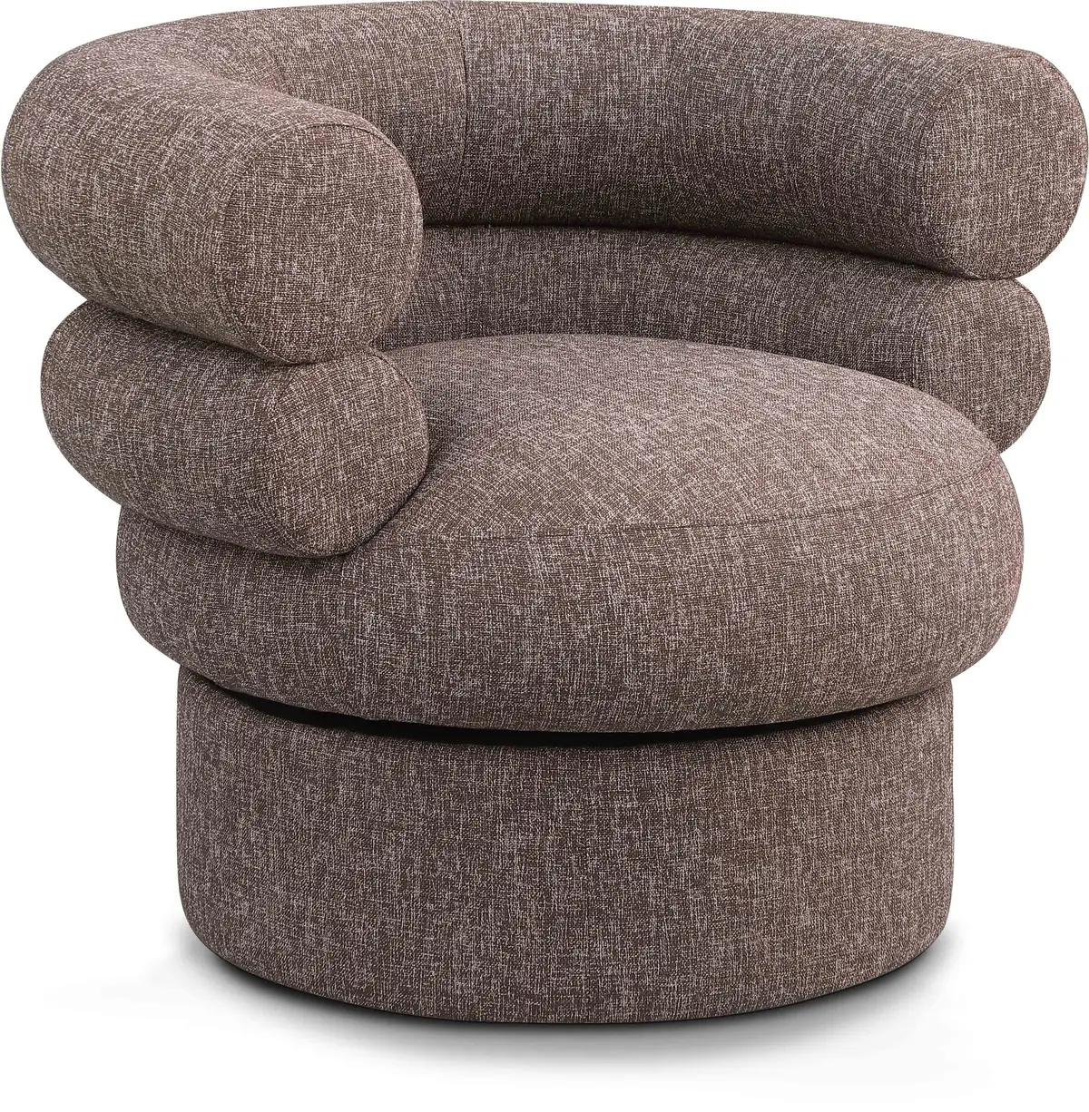 Valentina - Accent Swivel Chair - Brown