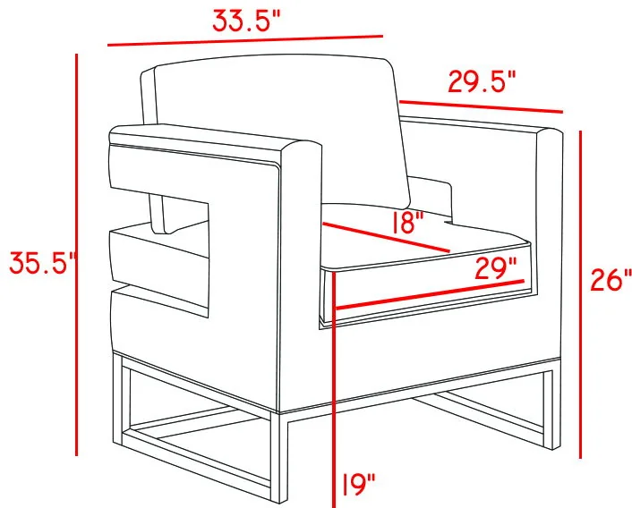 Noah - Accent Chair - Pink