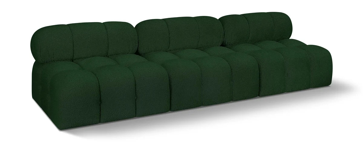 Ames - 3 Seat Modular Armless Sofa - Green