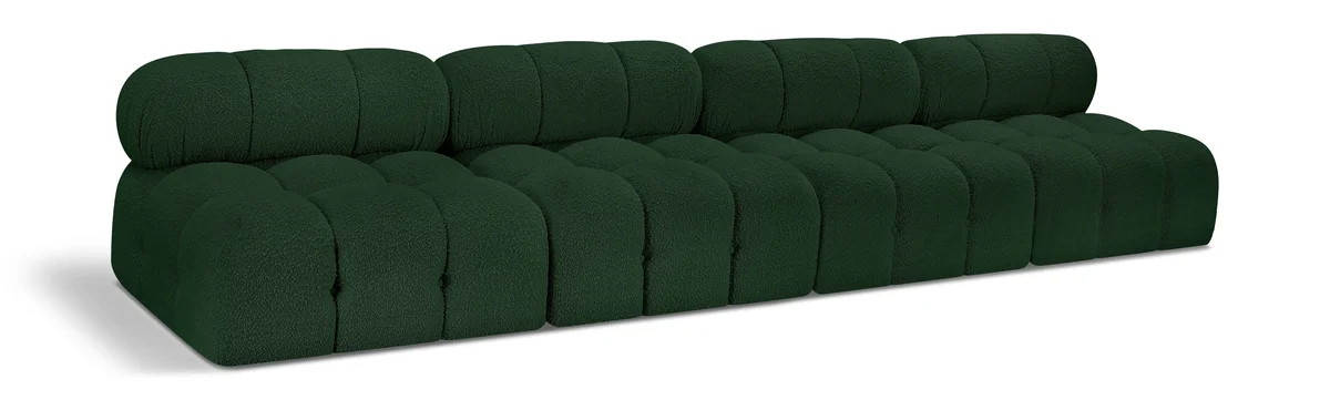 Ames - 4 Seat Modular Armless Sofa - Green