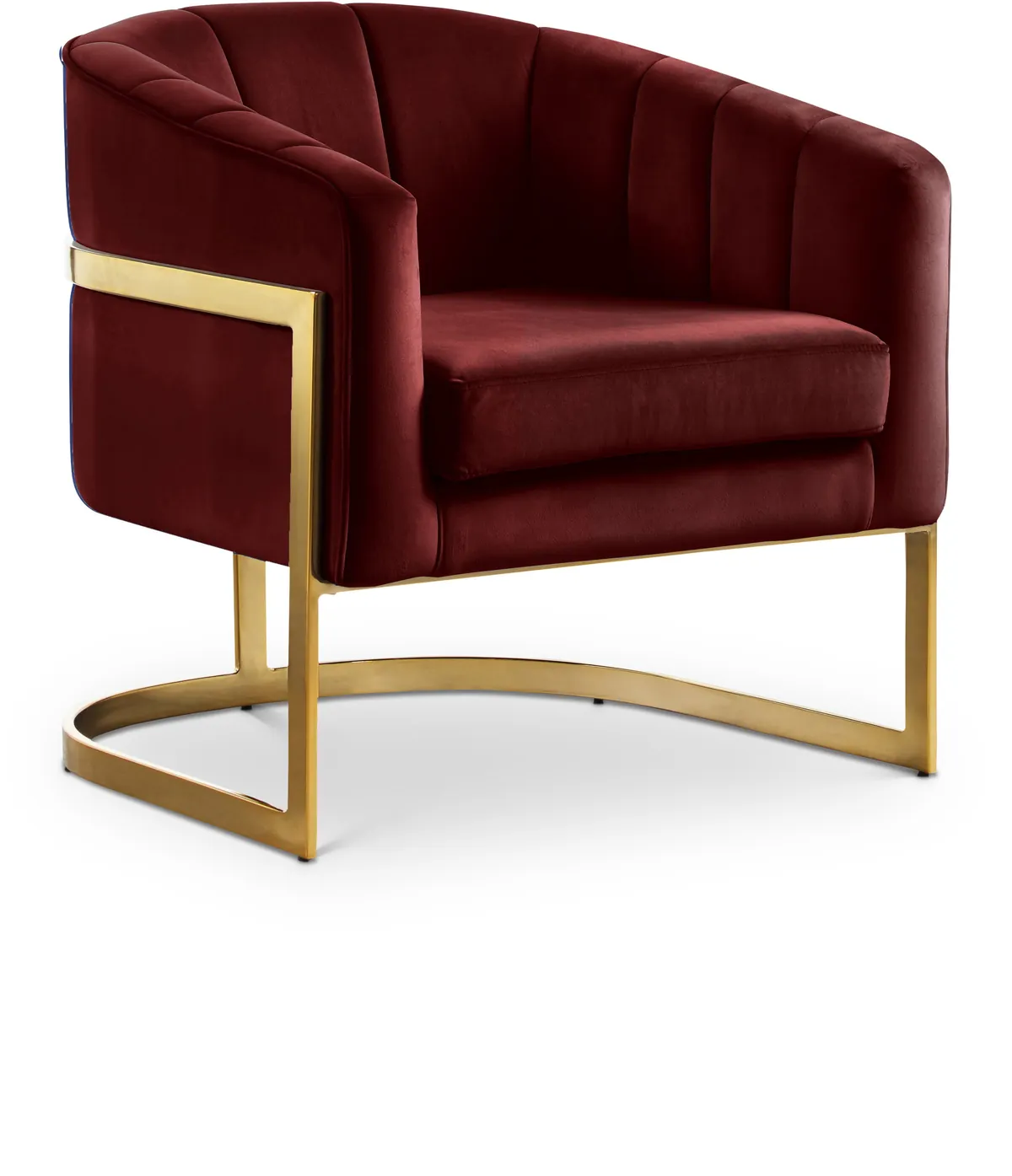 Carter - Accent Chair - Burgundy