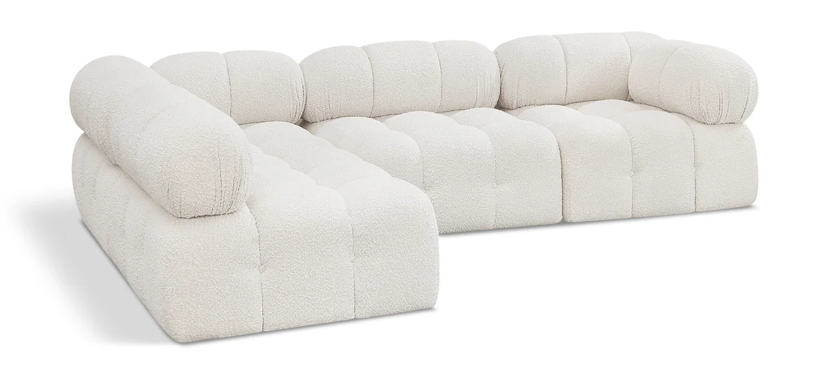Ames - 4 Piece Modular Sectional - Cream