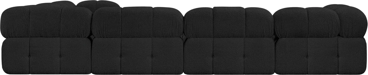 Ames - 6 Piece Modular Corner Sectional - Black - View 2