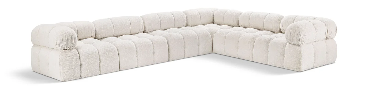 Ames - 6 Piece Modular Corner Sectional - Cream