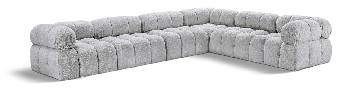 Ames - 6 Piece Modular Corner Sectional - Gray