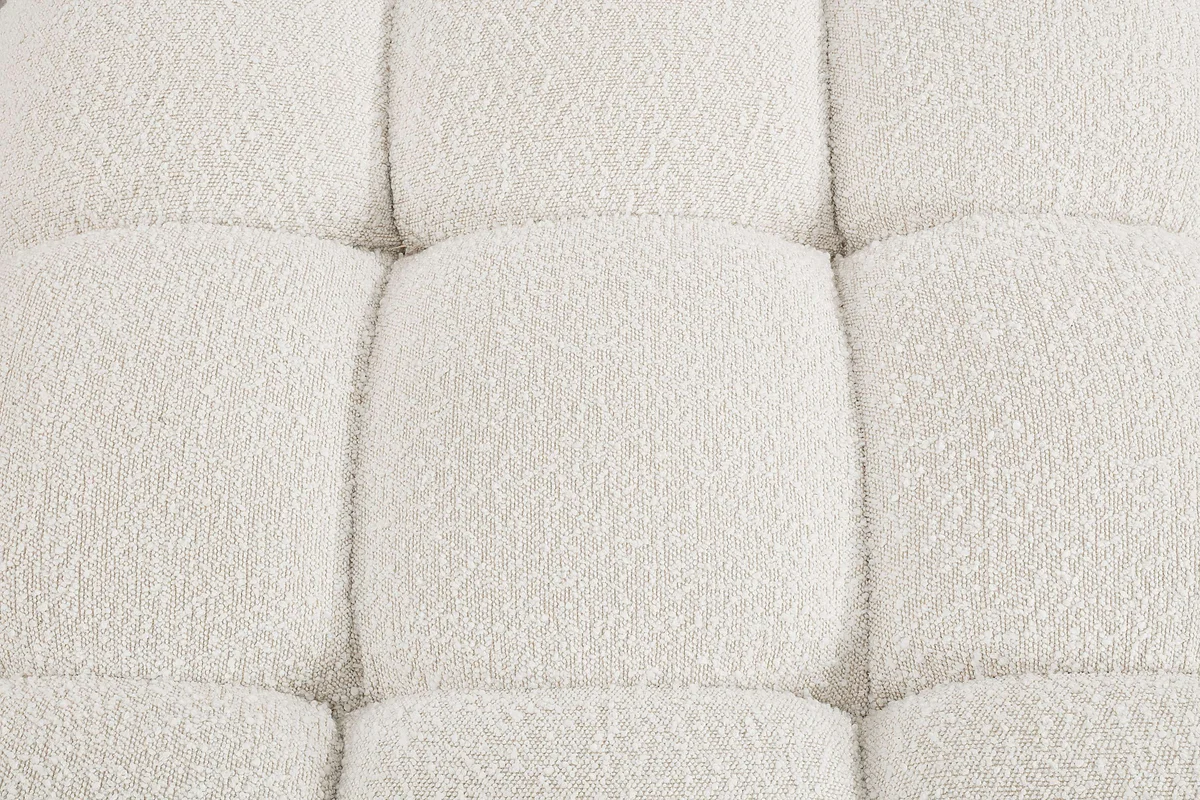 Ames - 7 Piece Boucle Fabric Modular L-Shaped Sectional - Cream - View 2