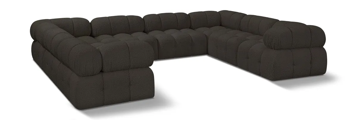 Ames - 8 Piece Modular Sectional - Brown