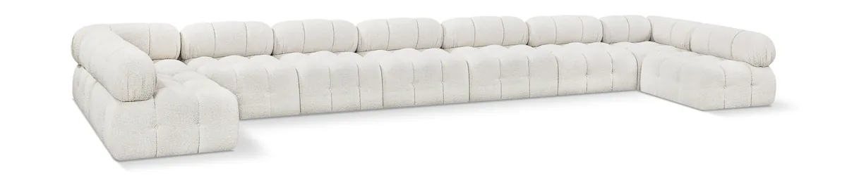 Ames - 9 Piece Modular Sectional - Cream