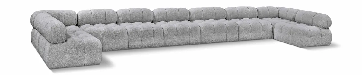 Ames - 9 Piece Modular Sectional - Gray