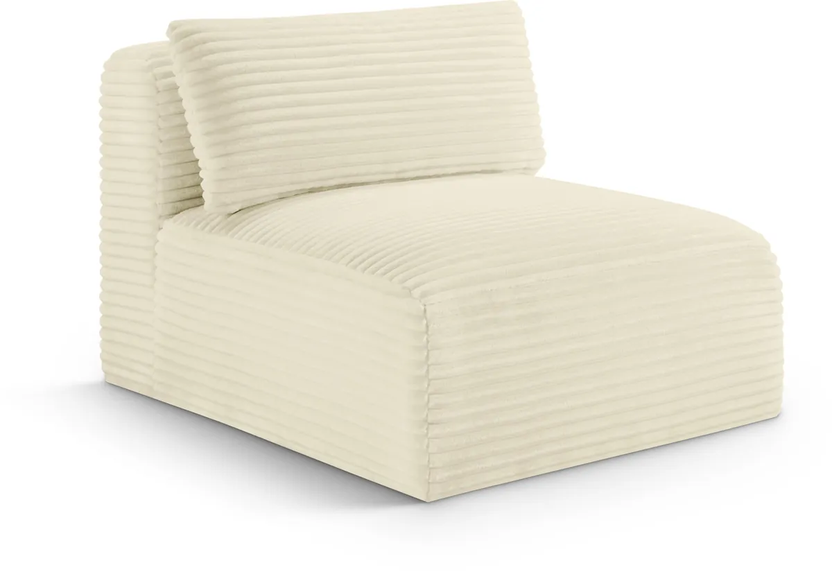 Shaggy - Armless Chair - Cream