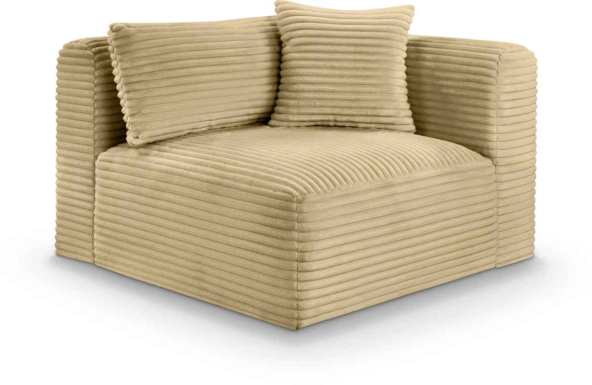 Shaggy - Corner Chair - Camel