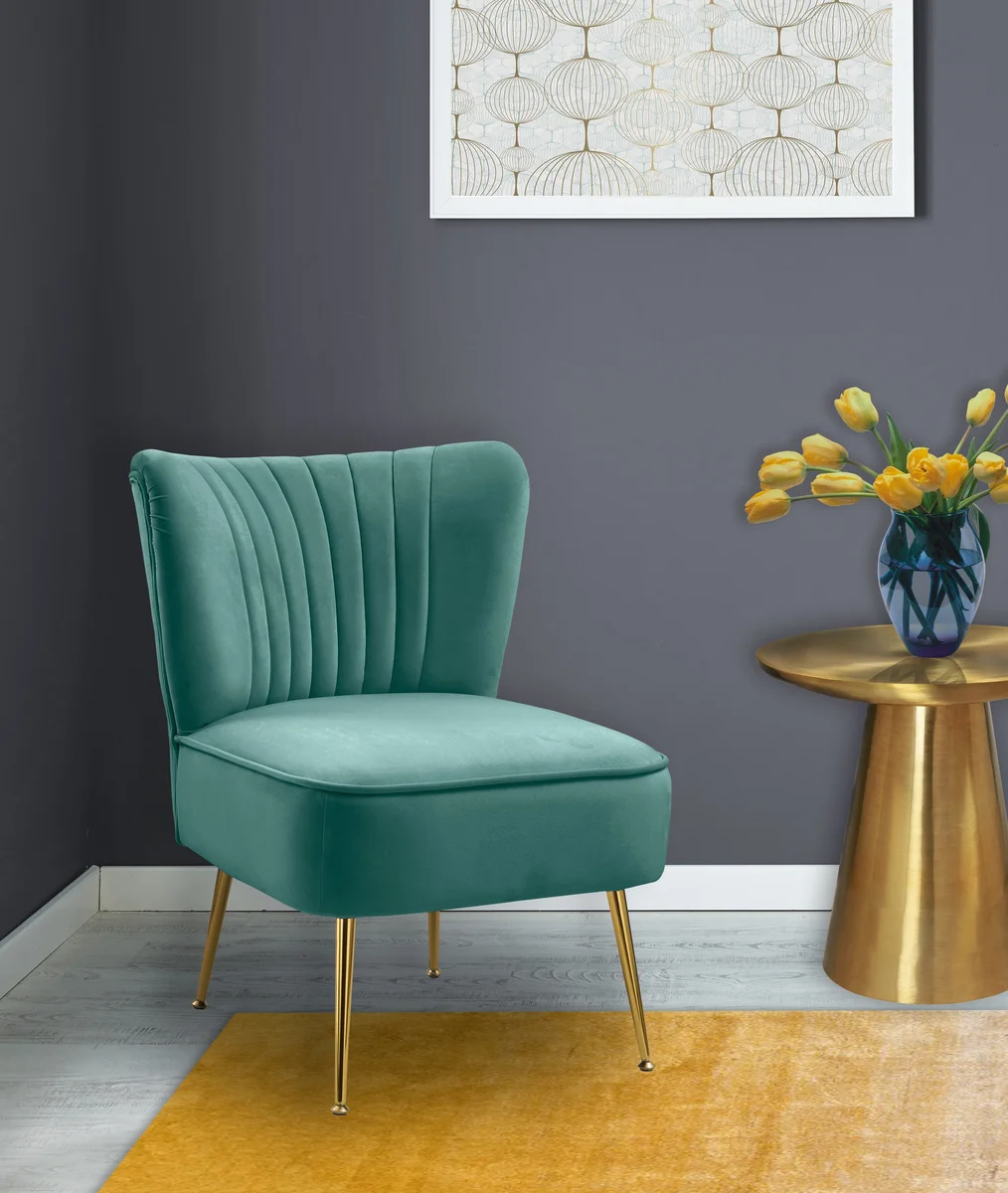Tess - Accent Chair - Mint - View 2