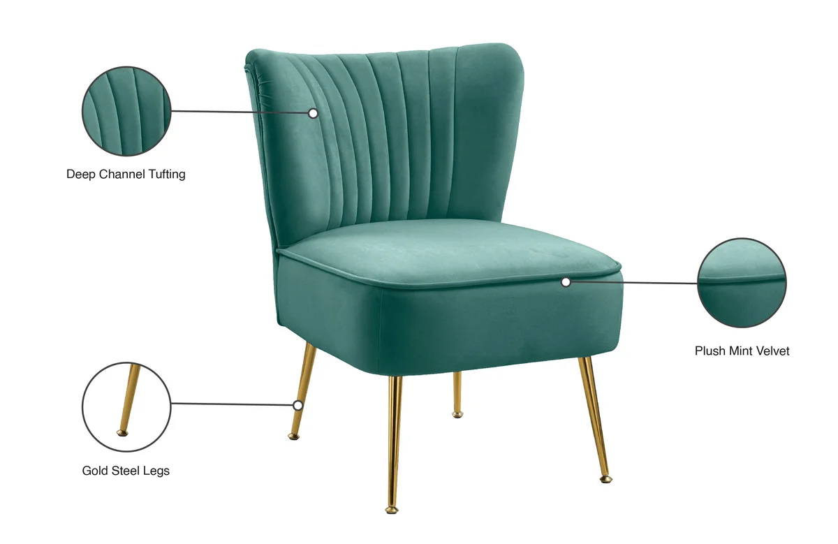 Tess - Accent Chair - Mint