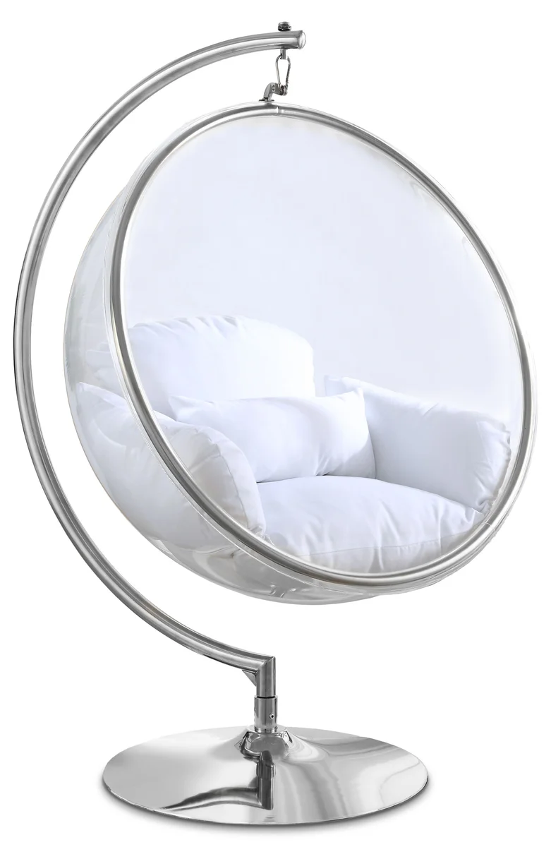 Luna - Swing Chair - White - Fabric