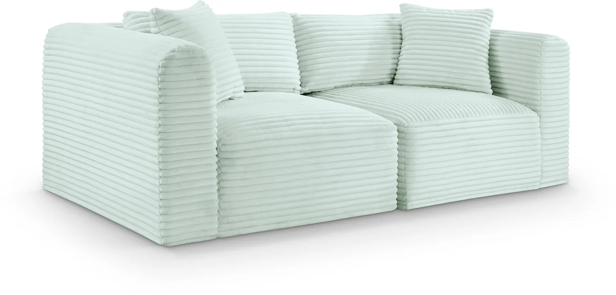 Shaggy - 2 Seat Modular Sofa - Green