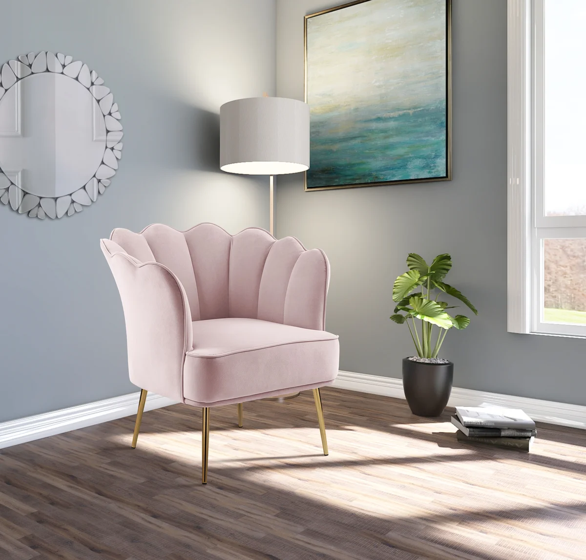 Jester - Accent Chair - Pink - View 2
