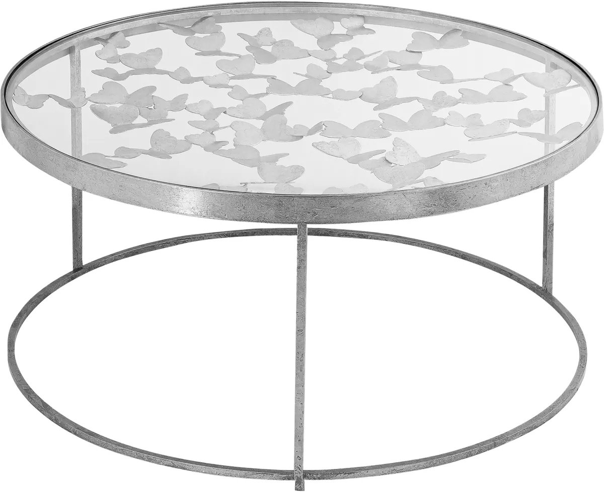 Butterfly - Coffee Table - Silver