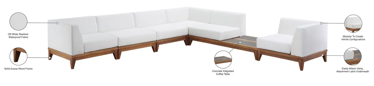 Rio - 6 Piece Modular Sectional - Off White