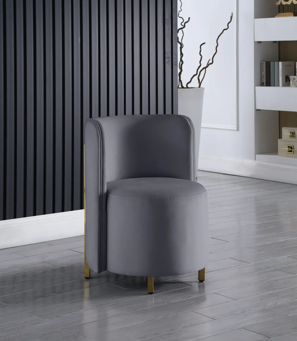 Rotunda - Accent Chair - Gray - View 2