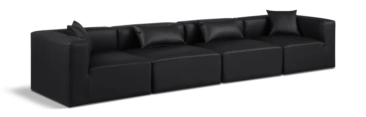 Cube - Modular 4 Seat Sofa - Black