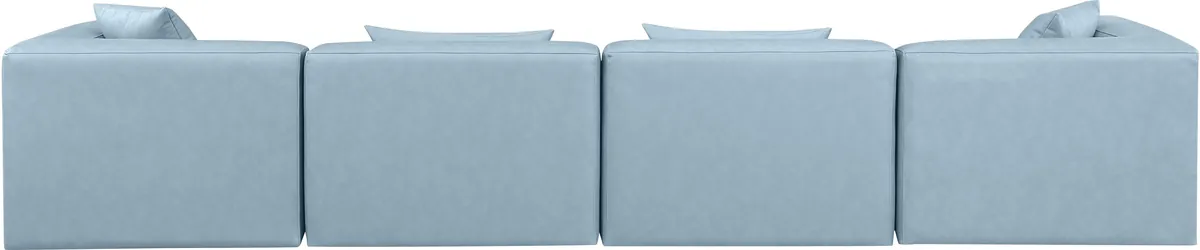 Cube - Modular 4 Seat Sofa - Light Blue