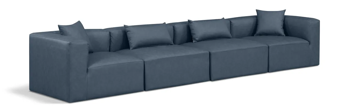 Cube - Modular 4 Seat Sofa - Navy Blue