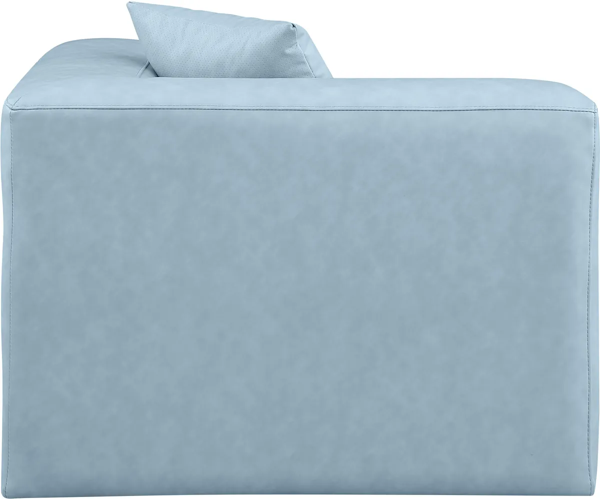 Cube - Corner Chair - Light Blue - View 2