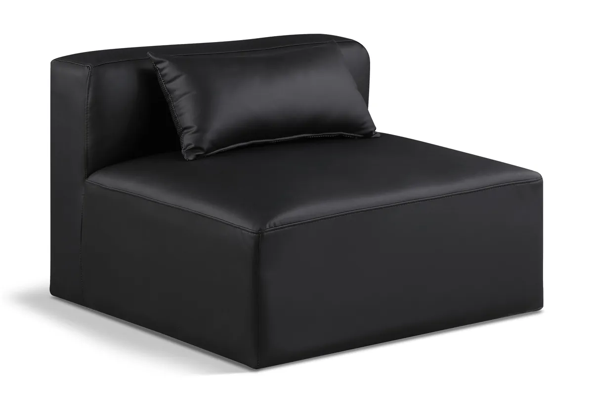 Cube - Armless Chair - Black