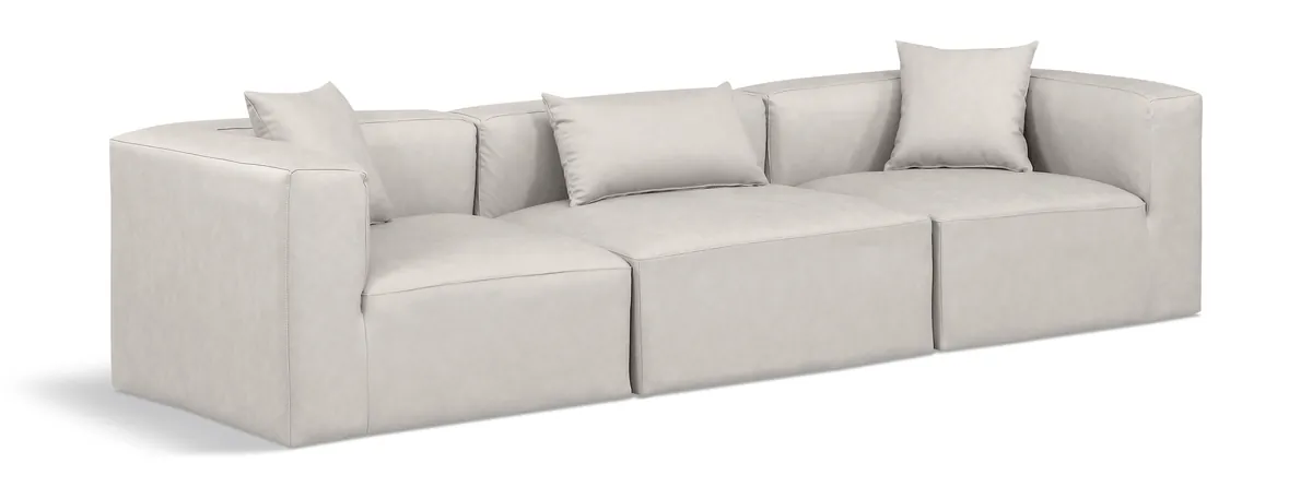 Cube - Modular 3 Seat Sofa - Cream