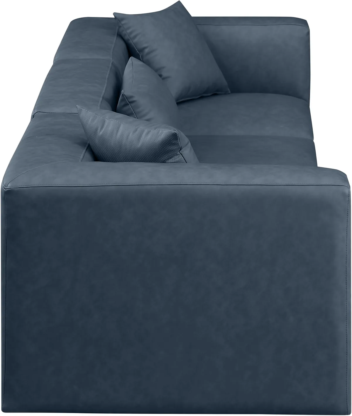 Cube - Modular 3 Seat Sofa - Navy Blue - View 2