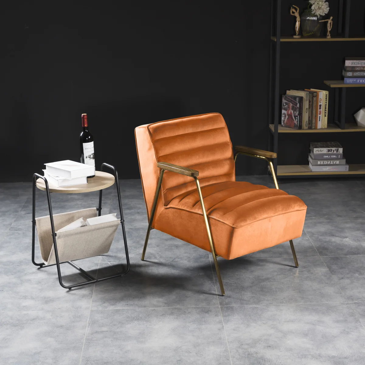 Woodford - Accent Chair - Orange - View 2
