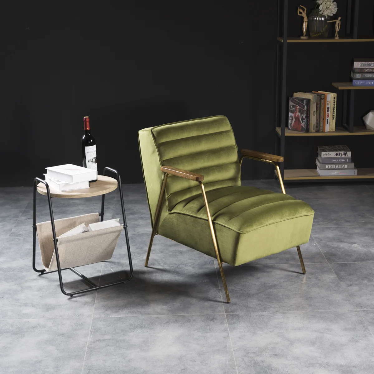 Woodford - Accent Chair - Olive - View 2