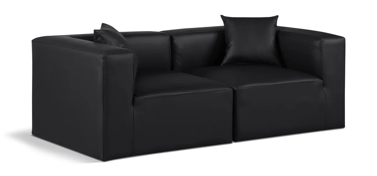 Cube - Modular 2 Seat Sofa - Black