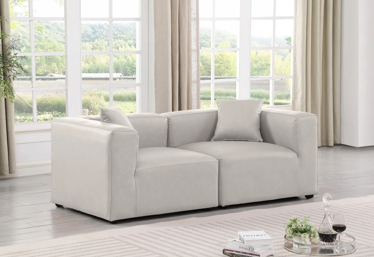 Cube - Modular 2 Seat Sofa - Cream