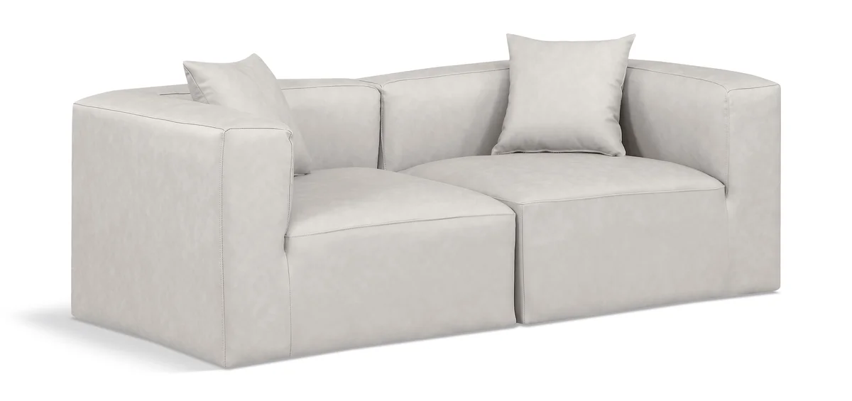 Cube - Modular 2 Seat Sofa - Cream