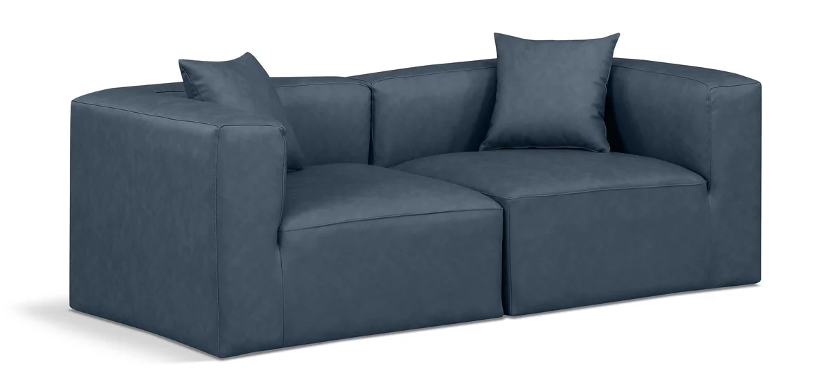 Cube - Modular 2 Seat Sofa - Blue