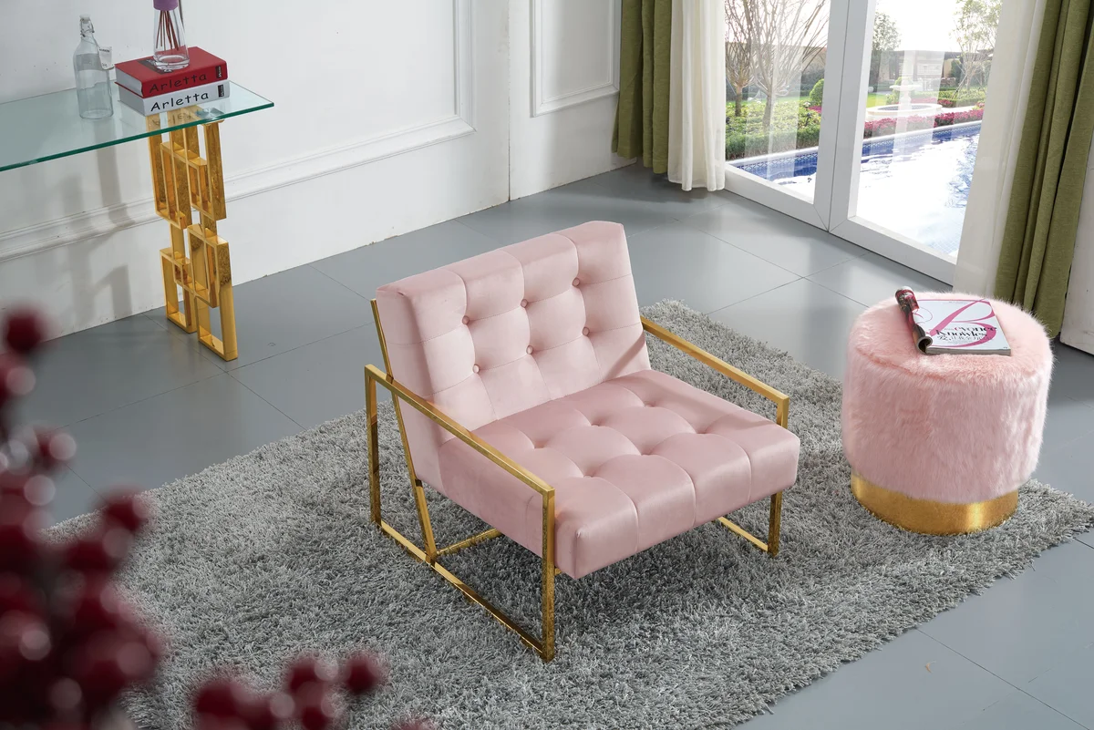 Pierre - Accent Chair - Pink