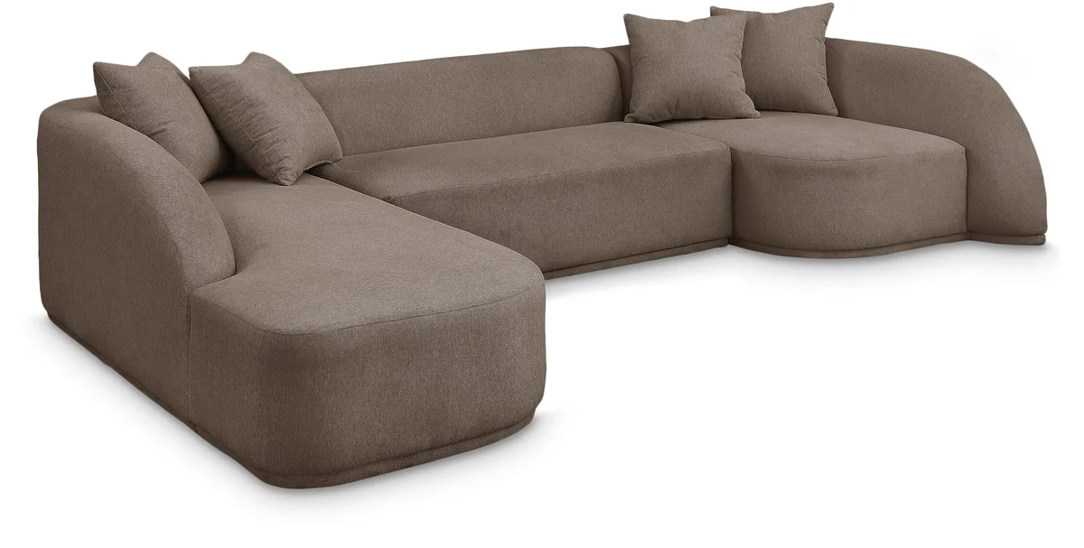 Rita - 3 Piece Sectional - Brown