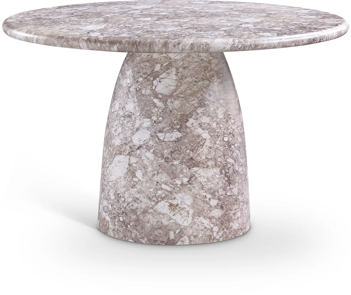 Cosenza - 48.5" Marble Finish Concrete Dining Table - Brown