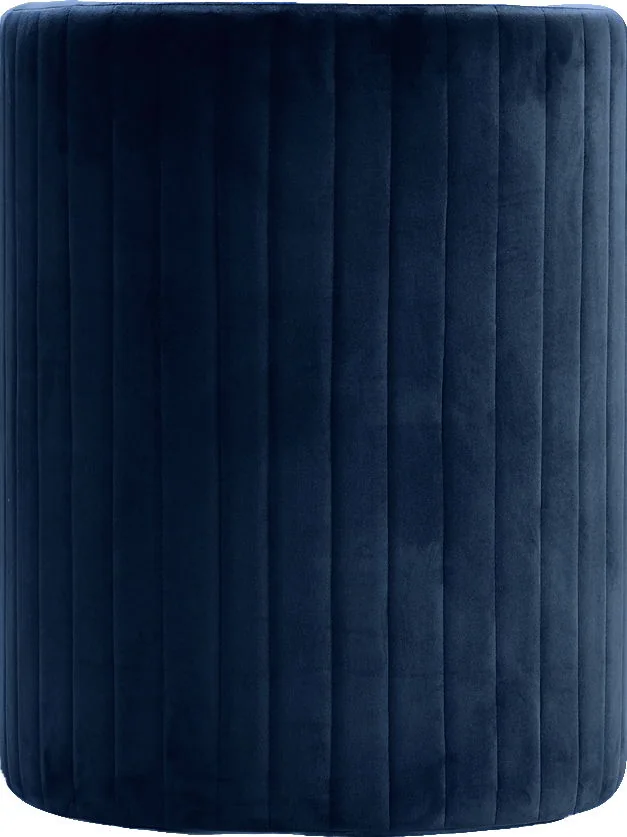 Selena - Accent Chair and Ottoman Set - Navy